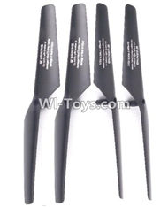 BOLON K-896 Parts-08 Propellers, Main rotor blades(4pcs)-Black,BOLON K-896 RC Quadcopter Drone Spare Parts Accessories,BOLON TOYS K896 Replacement Parts